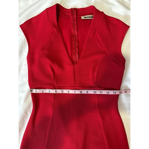 Mystic- Red Sleeveless Dress Size Medium - Picture 5 of 8